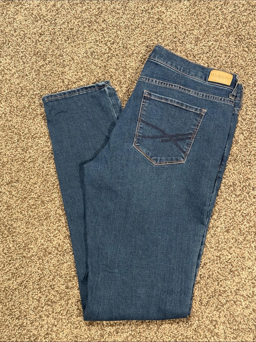 Aeropostale Women's Dark Blue Skinny Jeans